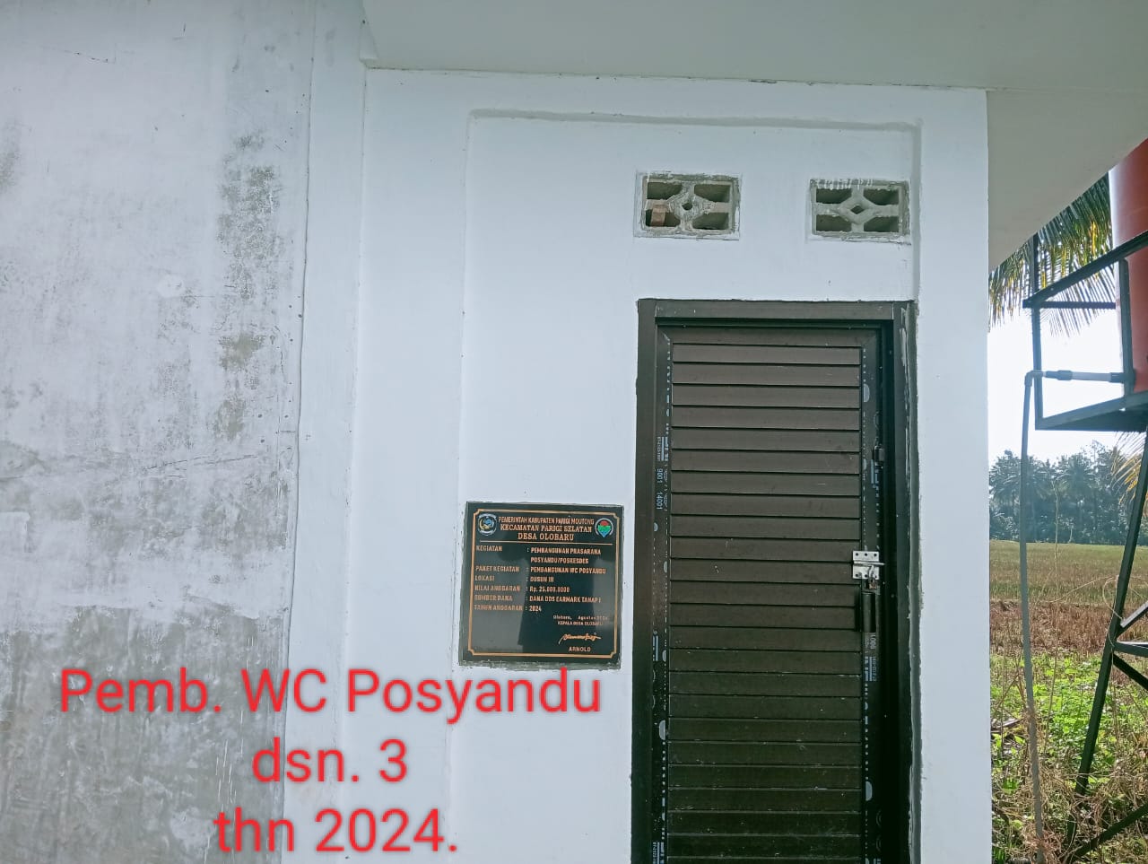 Pembangunan WC posyandu