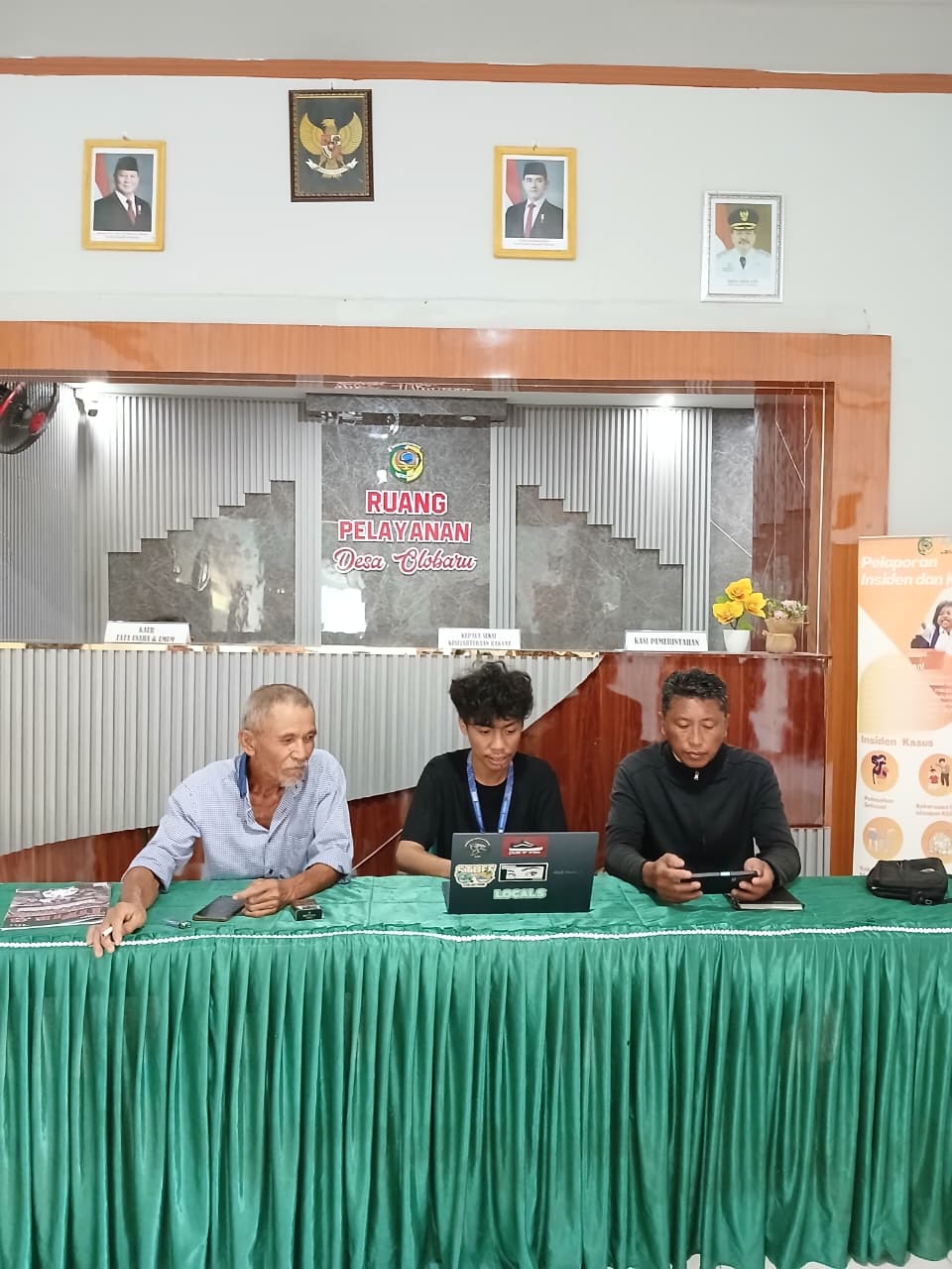 Kegiatan sosialisasi website desa olobaru